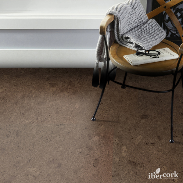 Пробковый замковый паркет EasyCork Амадора маррон